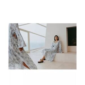 Vince Dahlia Floral Print Dress Size L